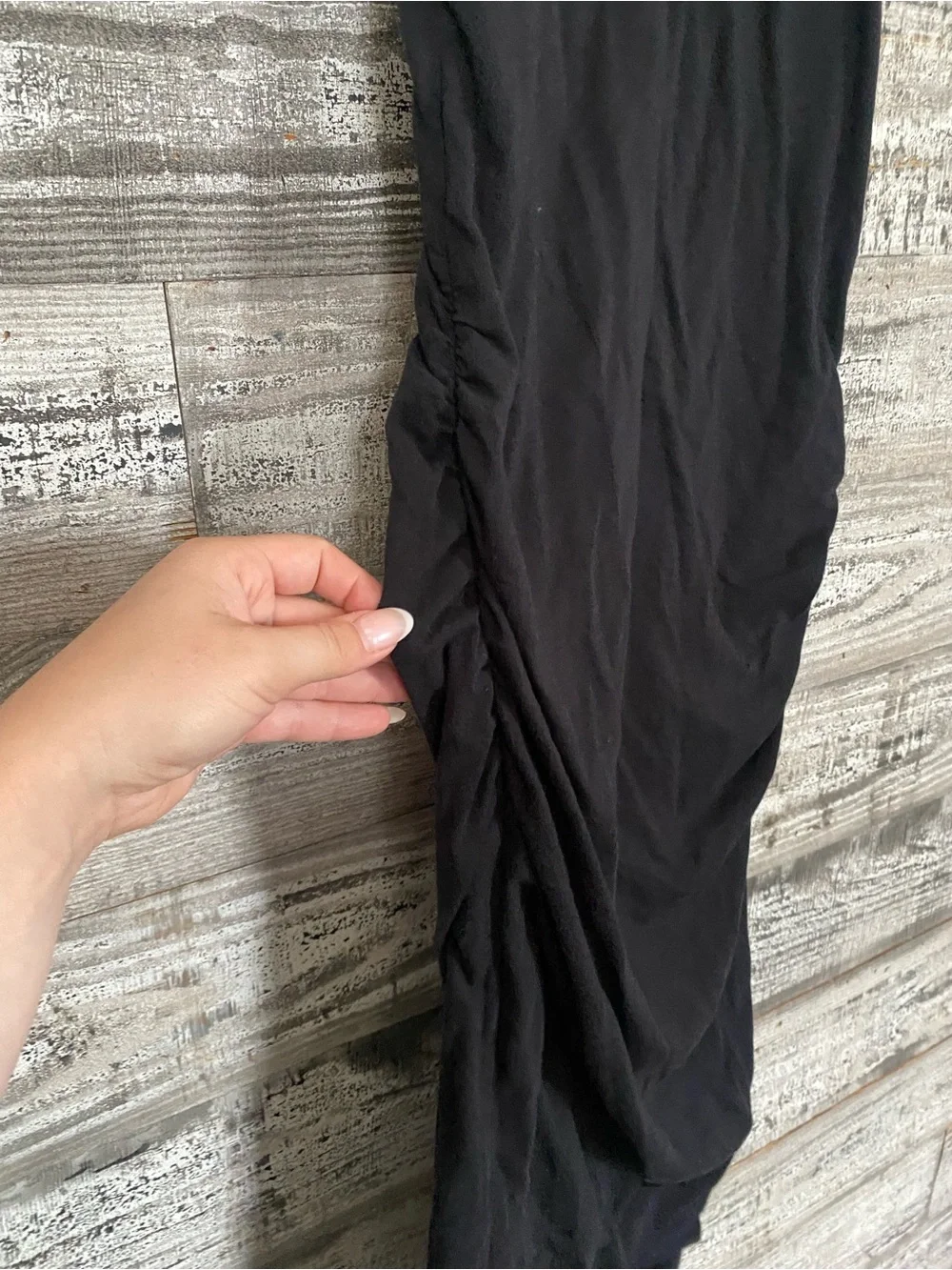 James Perse Ruched Midi Dress - Picture 4 of 9